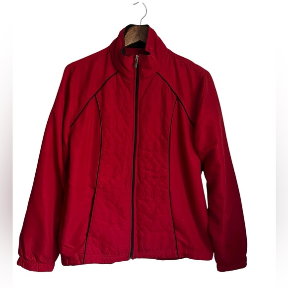 Activology Jackets & Blazers - Activology Red Lightweight Jacket Full Zip Front - SZ: L